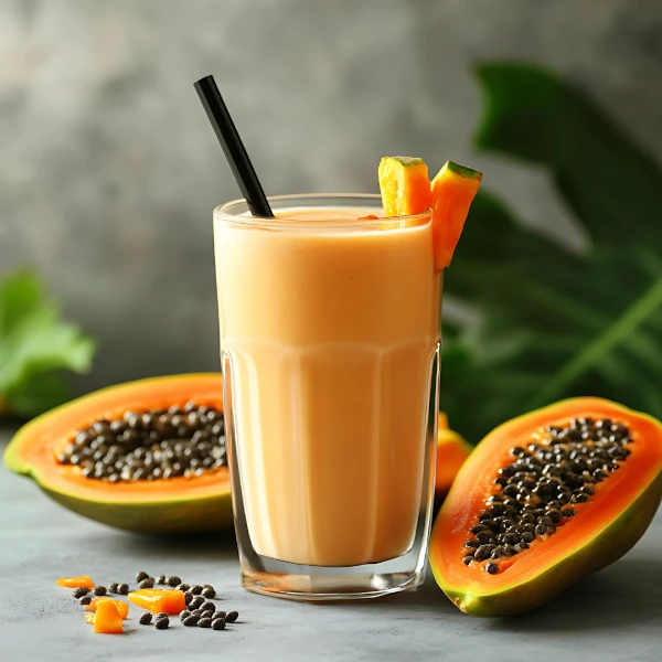 mango papaya bliss smoothie