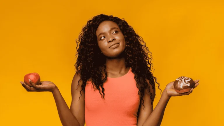 woman making a clean choice